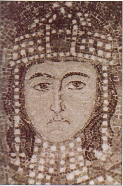 Alexius I Comnenus (who founded the Comnenian dynasty) Mosaics in Hagia Sophia