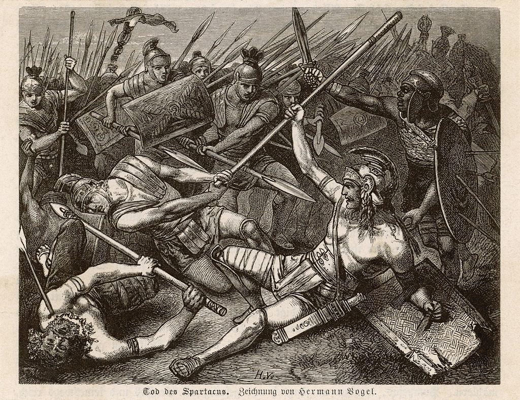 Death of Spartacus by Hermann Vogel 1882
