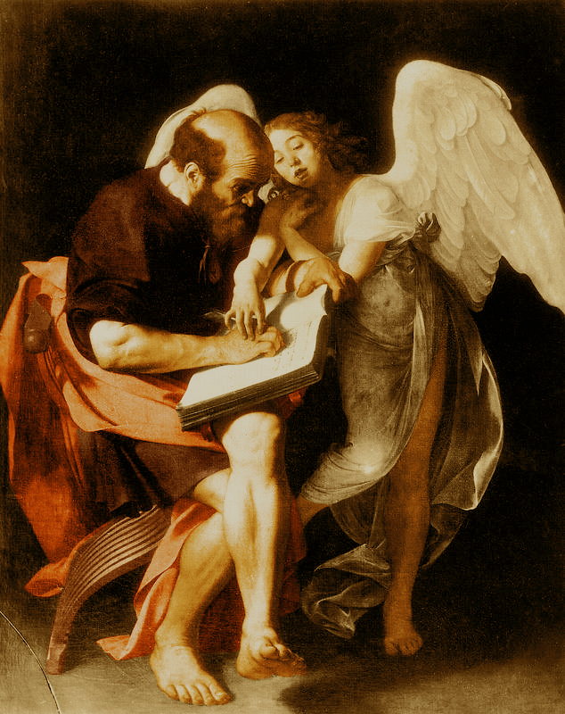 Caravaggio's rejected version of Saint Matthew and the Angel